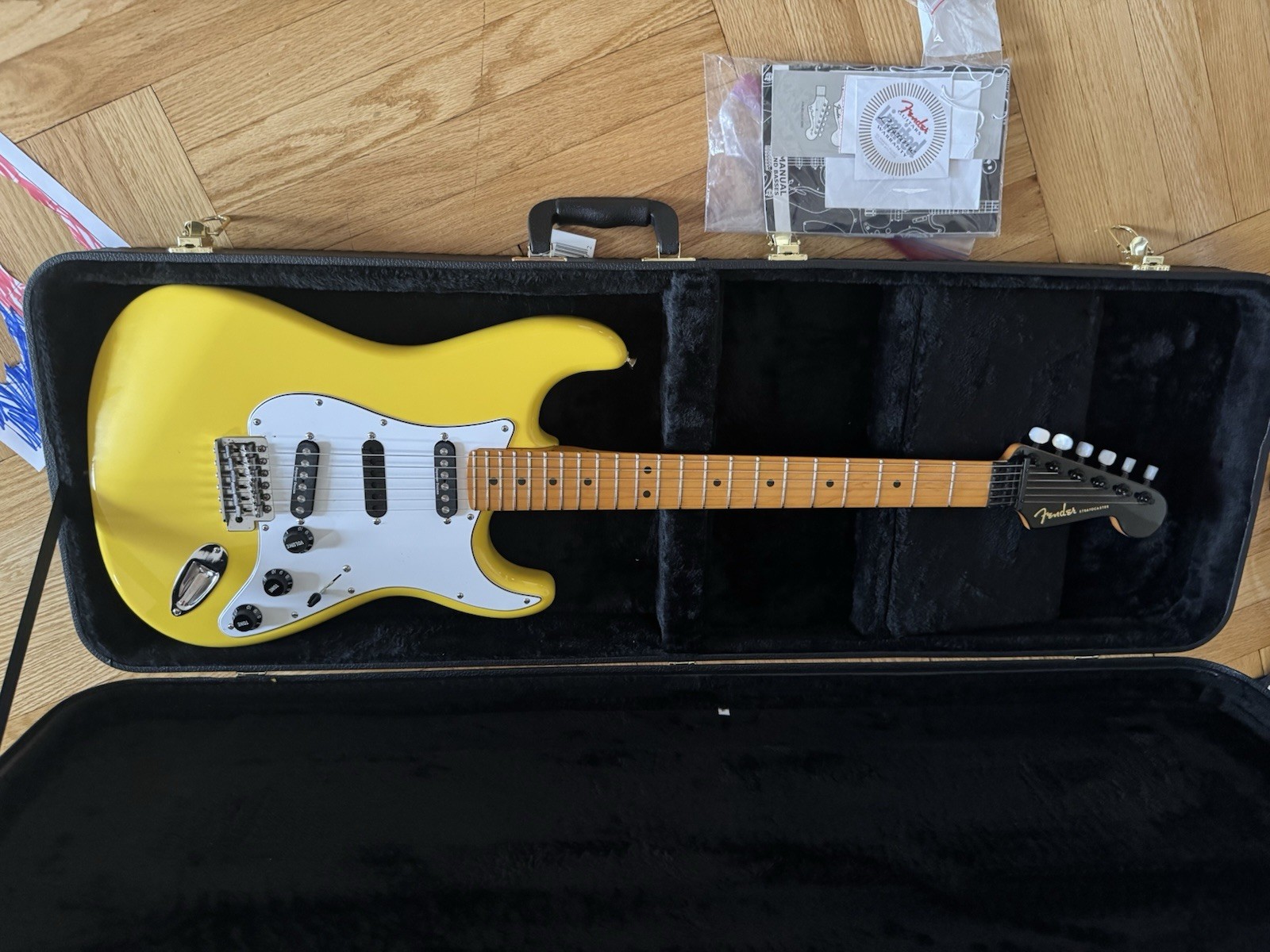 Fender Ultra Stratocaster (Partcaster) Black Headstock Neck MIM Body