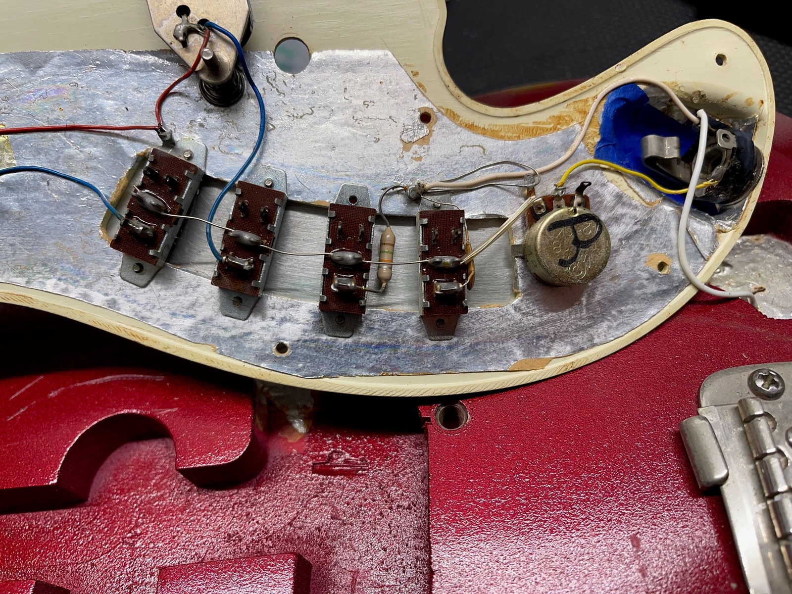 Used 1964 Hagstrom II Electric Guitar with Case- Red