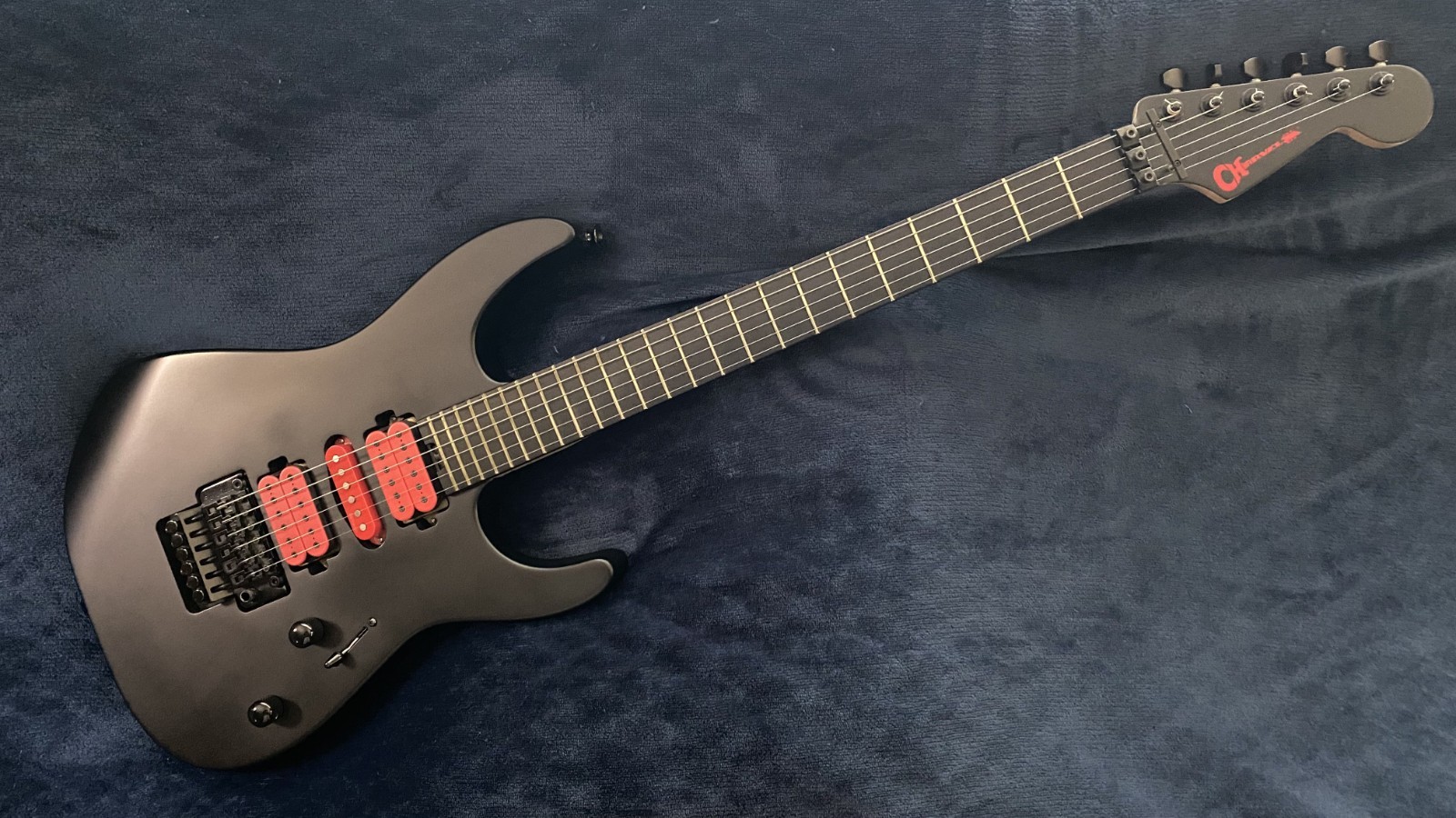 2017 Charvel Super Stock DK24 Limited Edition Satin Black HSH Floyd Rose
