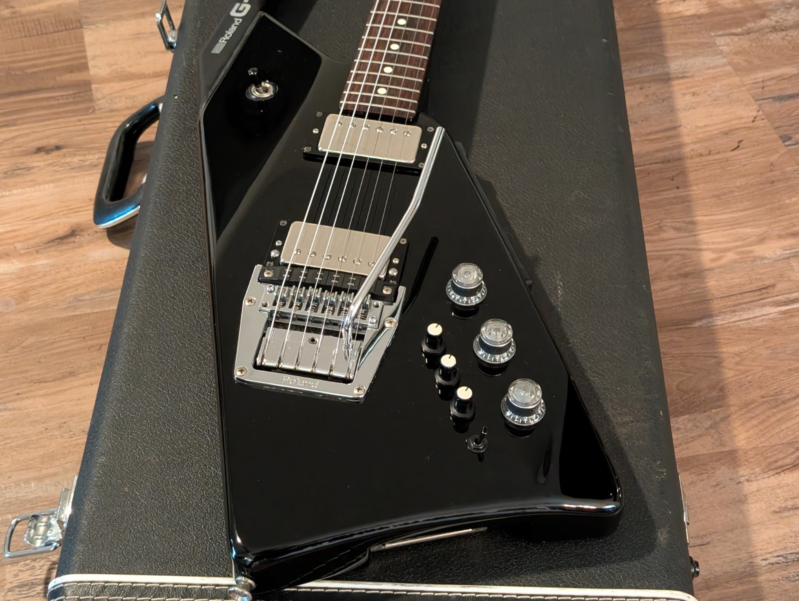 1984 Roland G-707 Electric Guitar Synth Controller Black & Very Clean W/OHSC No
