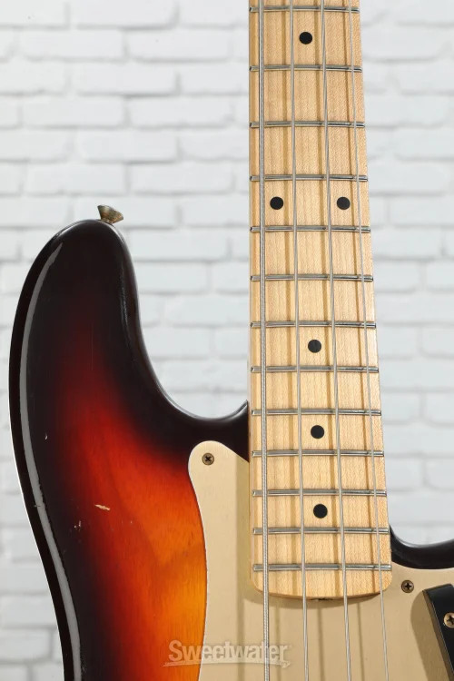 Fender Custom Shop 1958 Precision Bass Relic – Aged Chocolate 3-color Sunburst