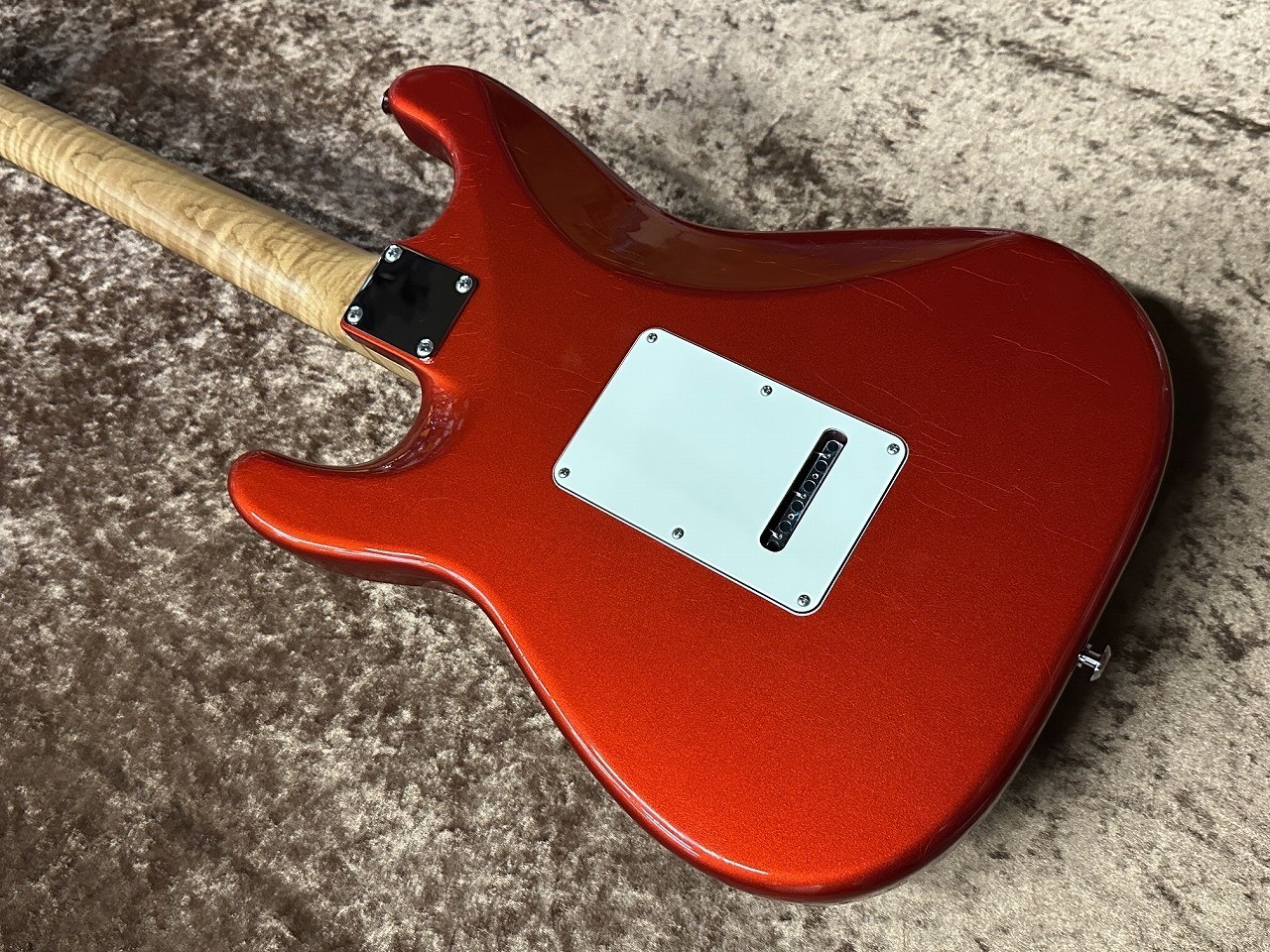 Suhr Je-Line Classic S Antique Roasted Flame Maple -Candy Apple Red- 3.59Kg Safe