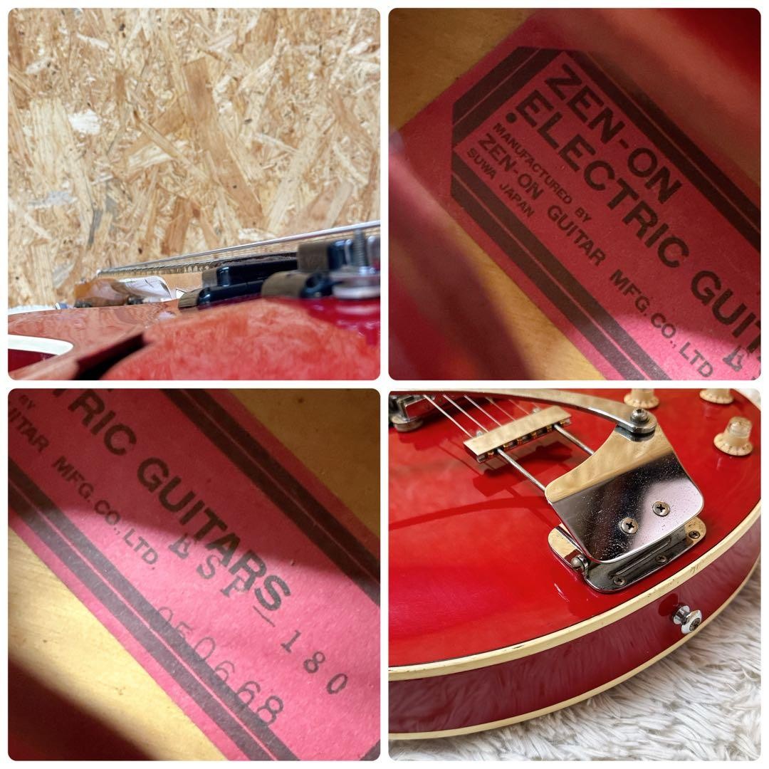 Acoustic Electric Guitar Morales ESP-180 Zen-on Red Vintage Made in Japan 050668