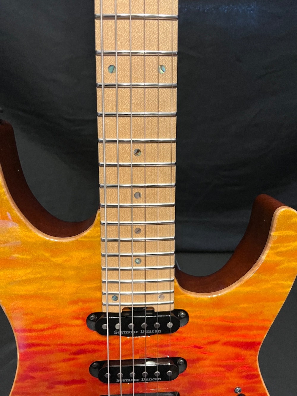 2020 ESP USA M-III 2PT Guitar Tropical Fade Quilt Top W/OHSC-Excellent!