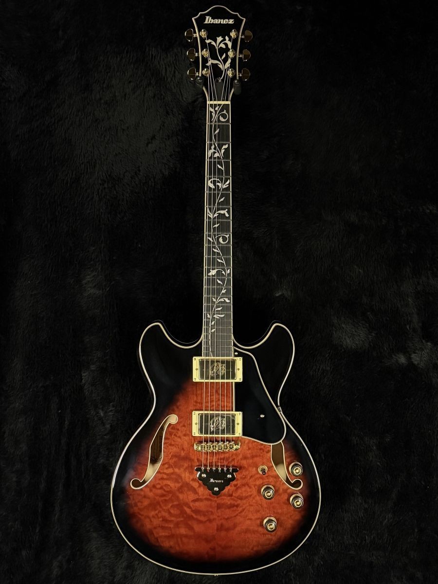 Ibanez Artcore Expressionist AS93QMSP -DBS Dark Brown Sunburst – 3.52kg