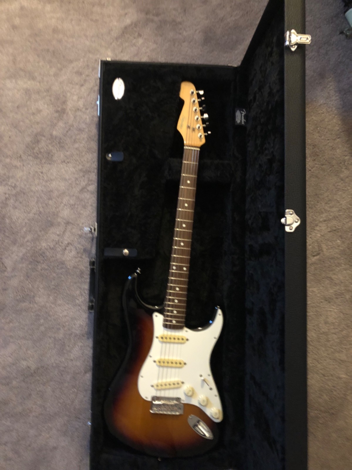 Fender E Series Squier Japan Guitar w/ Case Jimi Partscaster