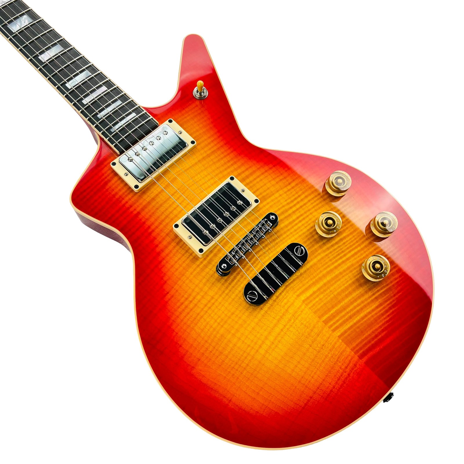 Dean USA Custom Shop Cadillac Flame Top – Trans Cherry Sunburst