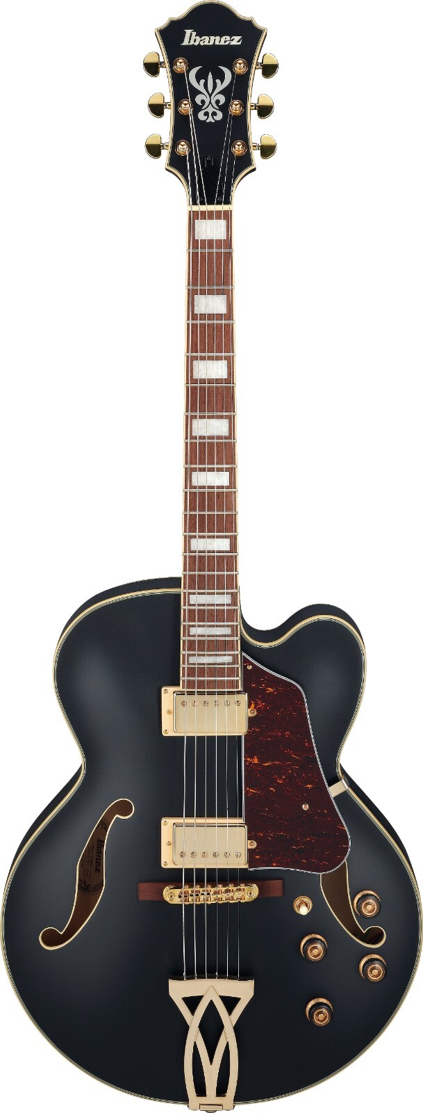 Ibanez AF75G-BKF Artcore Series Hollow Body Electric Guitar Black Flat w/ Setup
