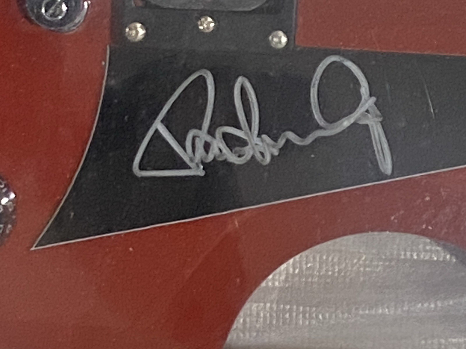 Paul Stanley Hand Signed Red Kiss Electric Guitar Lyon By Washburn Picks 2007