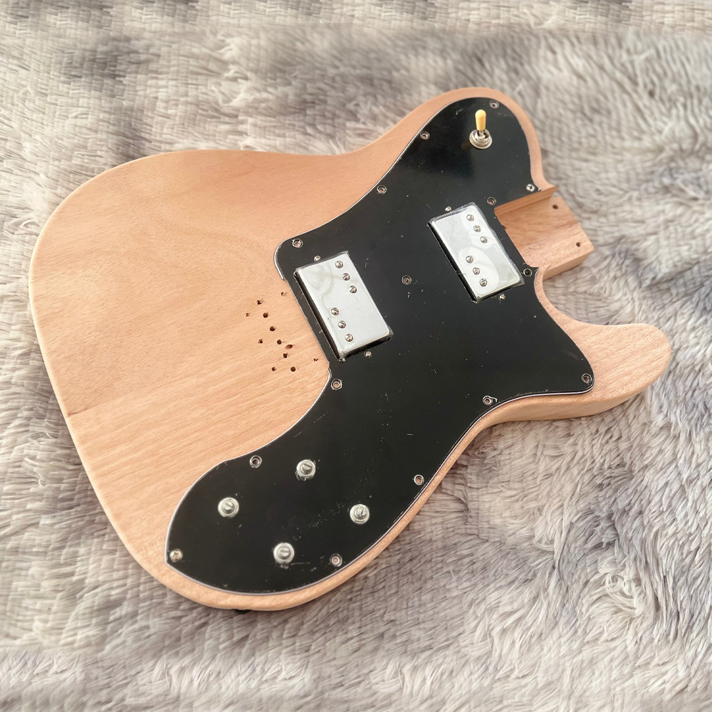 6 String TL DIY Electric Guitar Kit Mahogany Body Maple Fretboard