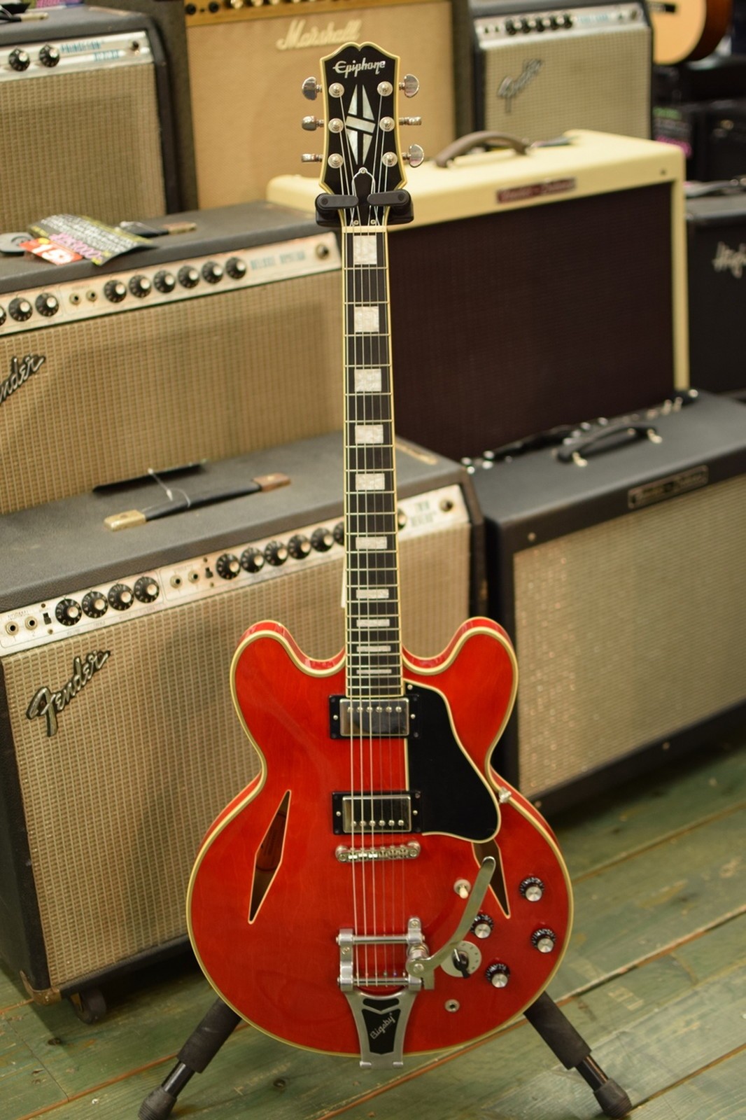 Epiphone Shinichi Ubukata ES-355 Sixties Cherry Used 2023 Maple Body w/Hard Case