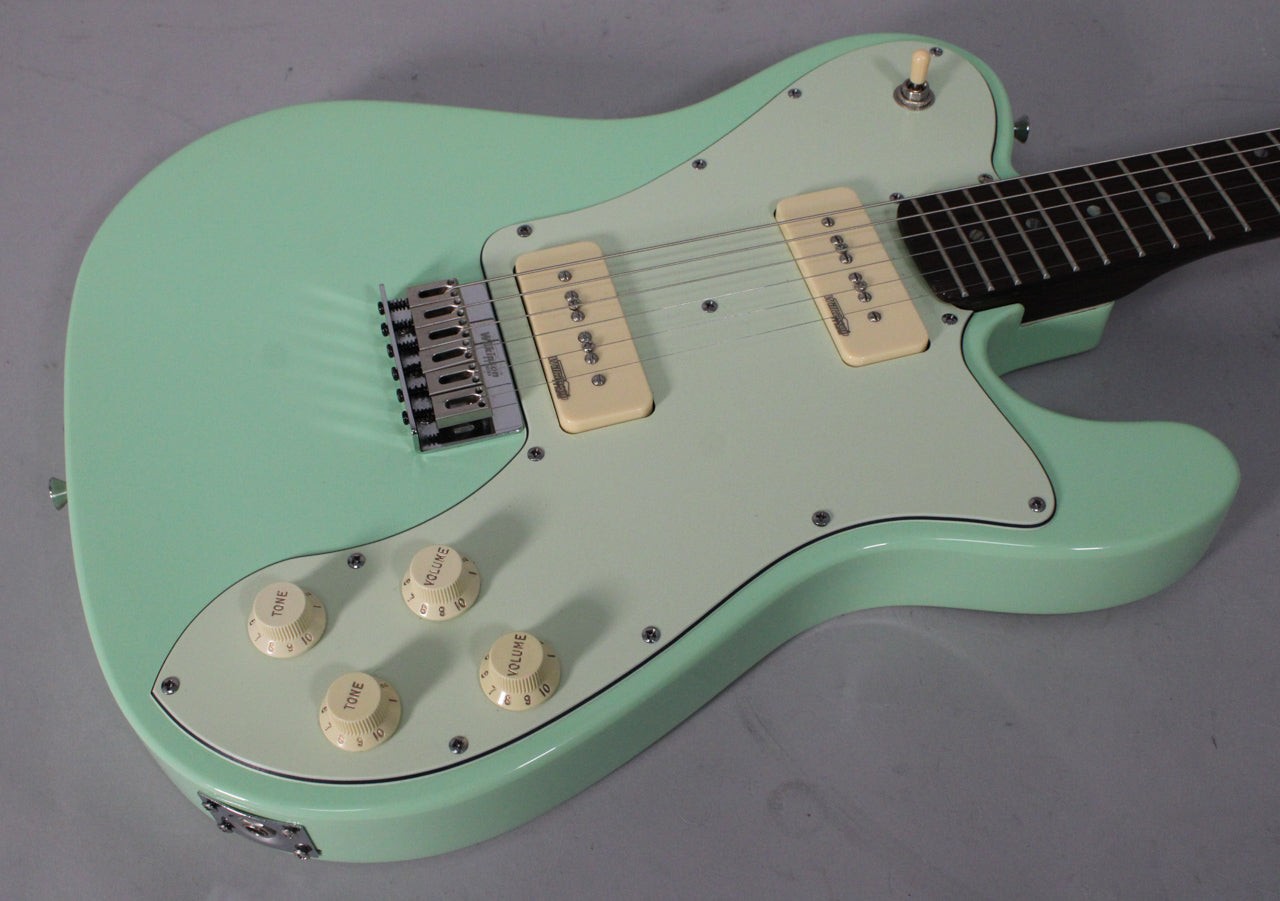 Partscaster T-Style Electric Guitar Seafoam Green Rosewood Neck