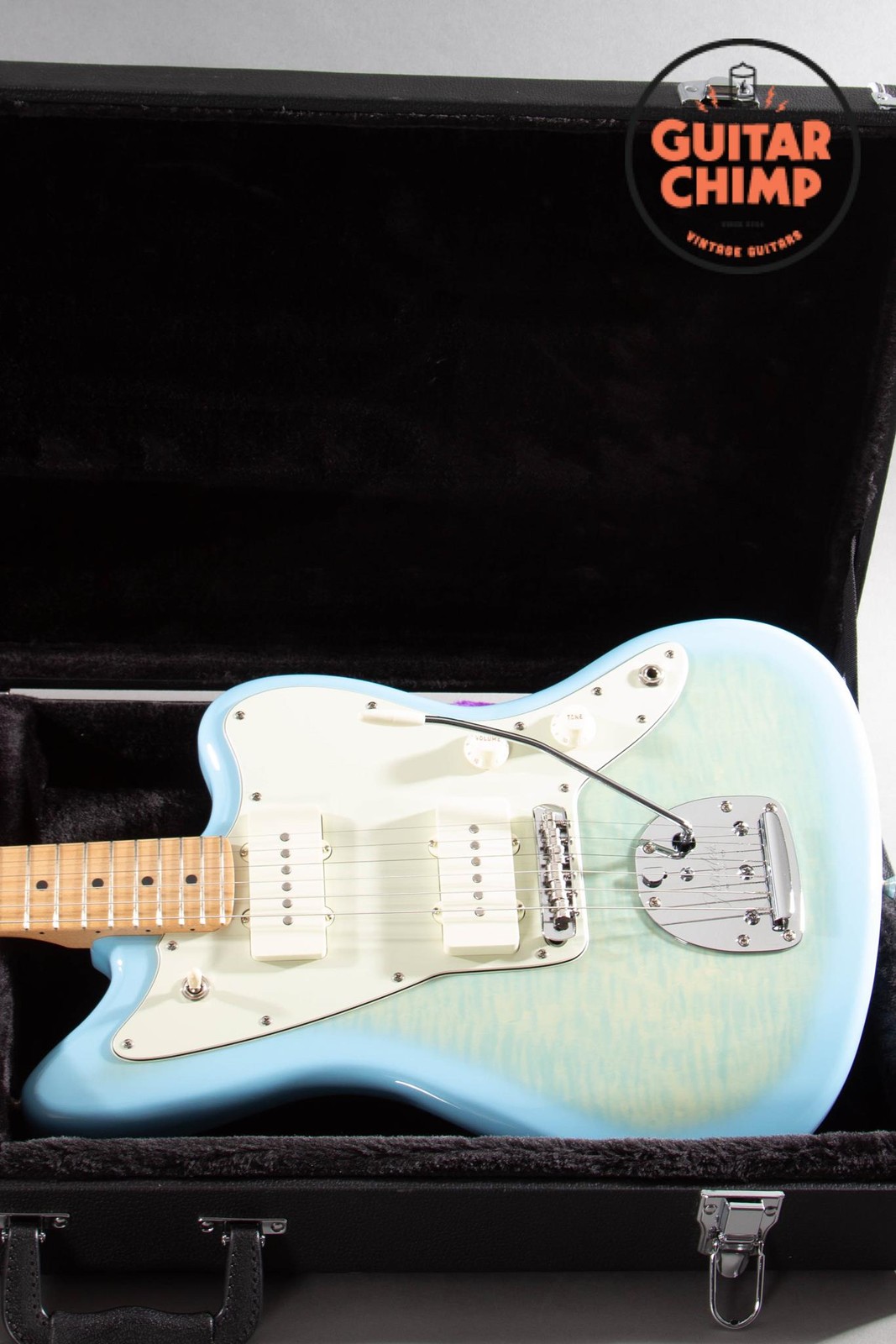 2024 Fender MIJ Hybrid II Jazzmaster FMT Flame Celeste Blue w/ HSC Japan