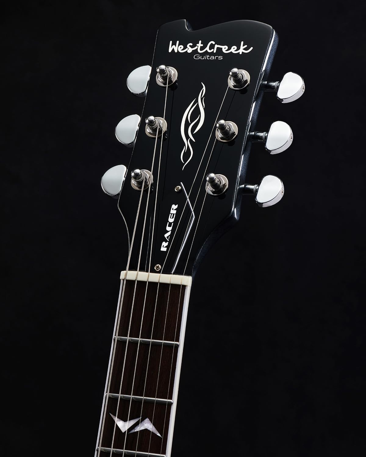 Stylish RACER Electric Guitar – Bone Nut, Mahogany