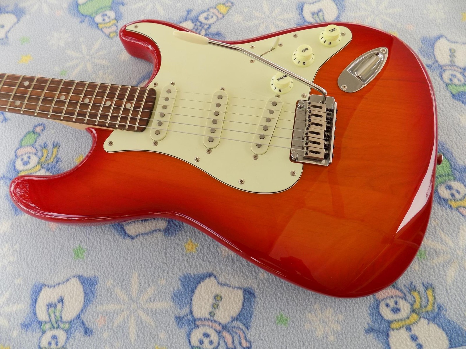 Squier Standard Series Strat, Alnico Pickups, Custom Wiring,Two Point Tremolo
