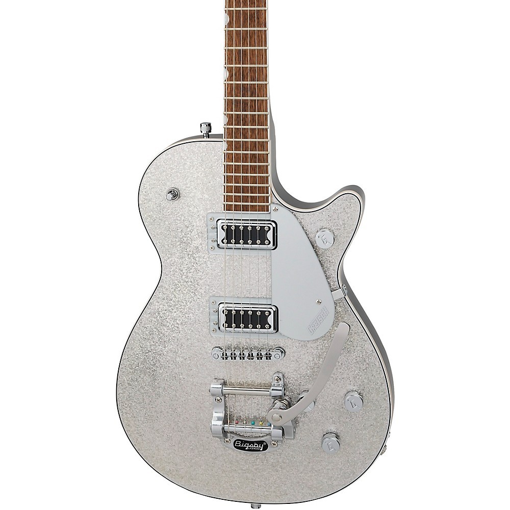 Gretsch G5230T Electromatic Sparkle Jet FT Single-Cut w/Bigsby Guitar Silver