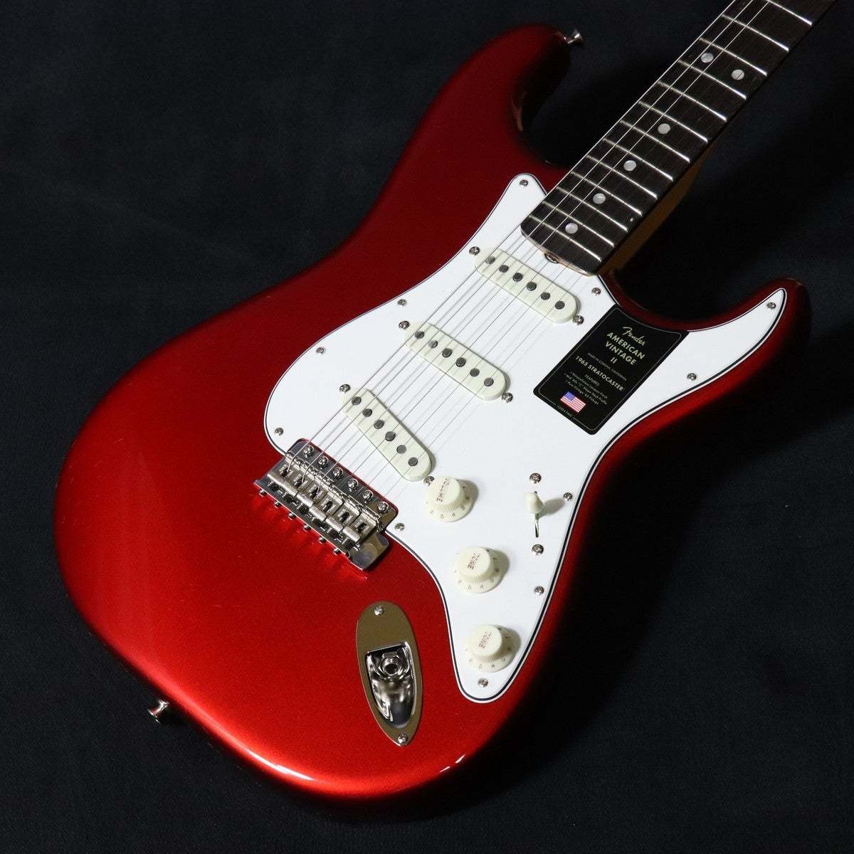 Fender American Vintage II 1965 Stratocaster Round-Lam Rosewood Candy #GG2wn