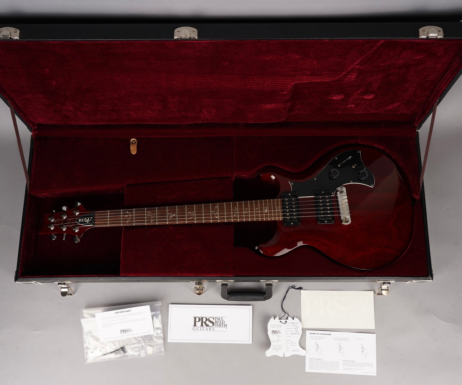 Paul Reed Smith USA Mira Core – PRS 2010 – Bird Inlays – Vintage Cherry w/OHSC