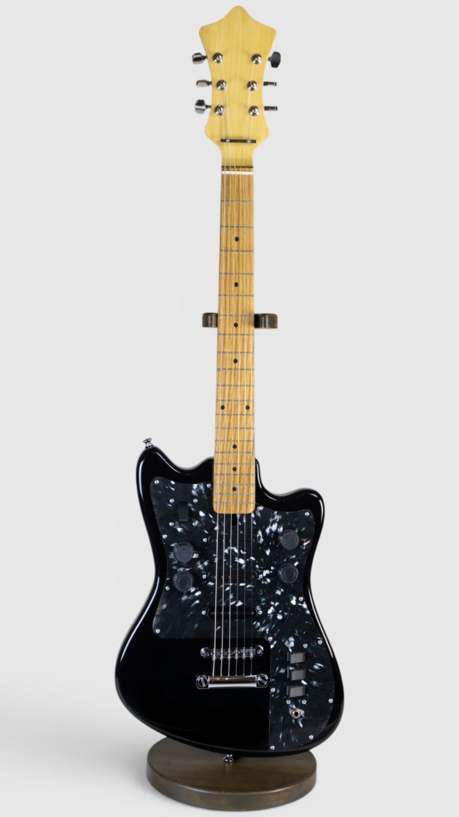 Borisov Style Custom Electric Guitar Onboard Germanium Fuzz Soviet Black