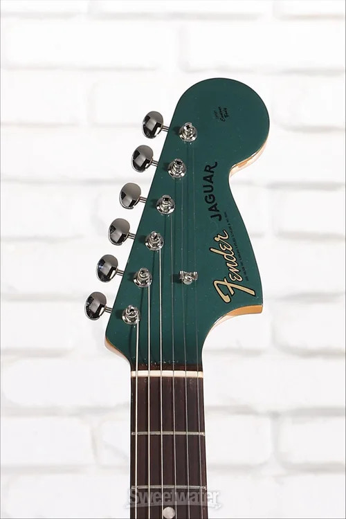 Fender Vintera III Mid ’60s Jaguar Electric Guitar – Sherwood Green Metallic