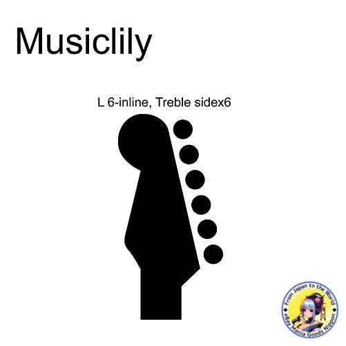 Musiclily Pro R18K Left-Handed 6 String Locking Tuners 18:1 Gear Ratio Fender