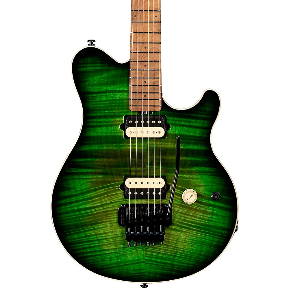 Ernie Ball Music Man Axis Flame Top Electric Guitar Macha