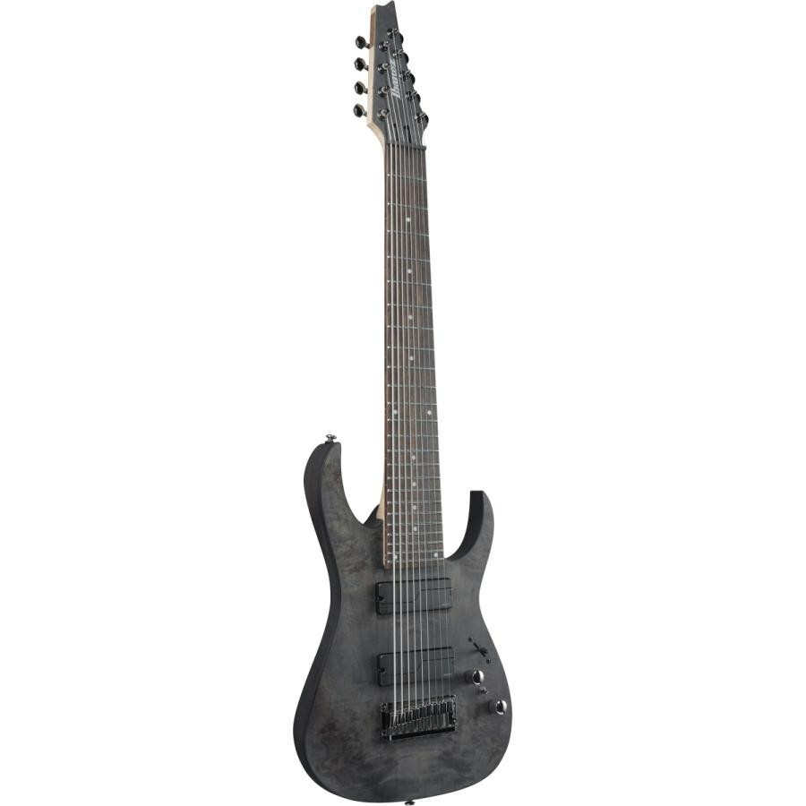 Ibanez RG9PB-TGF Axe Design Lab Transparent Gray Flat 9-String Electric Guitar