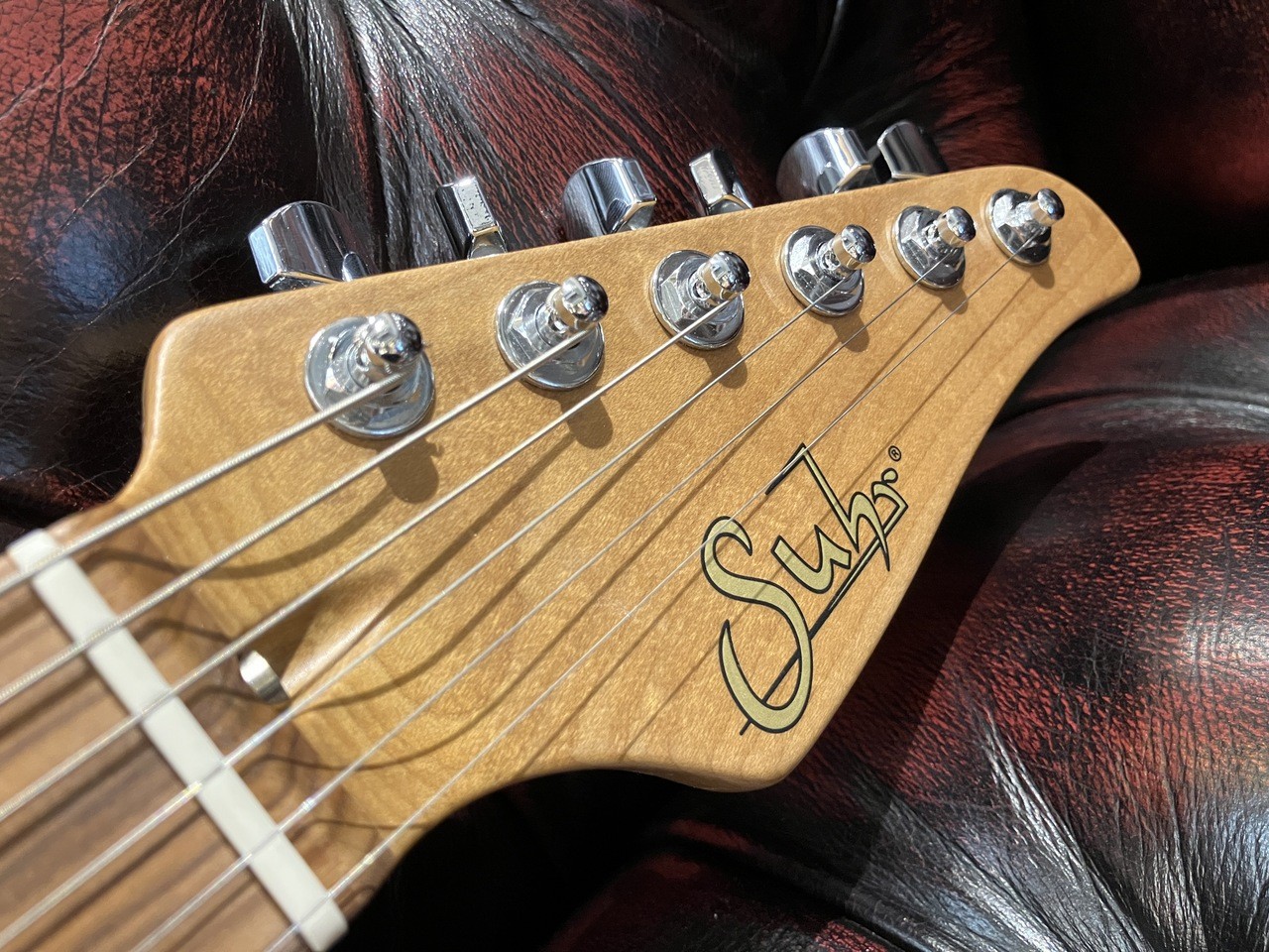 Suhr Standard Plus Faded Trans Blue Burst Electric Guitar Used