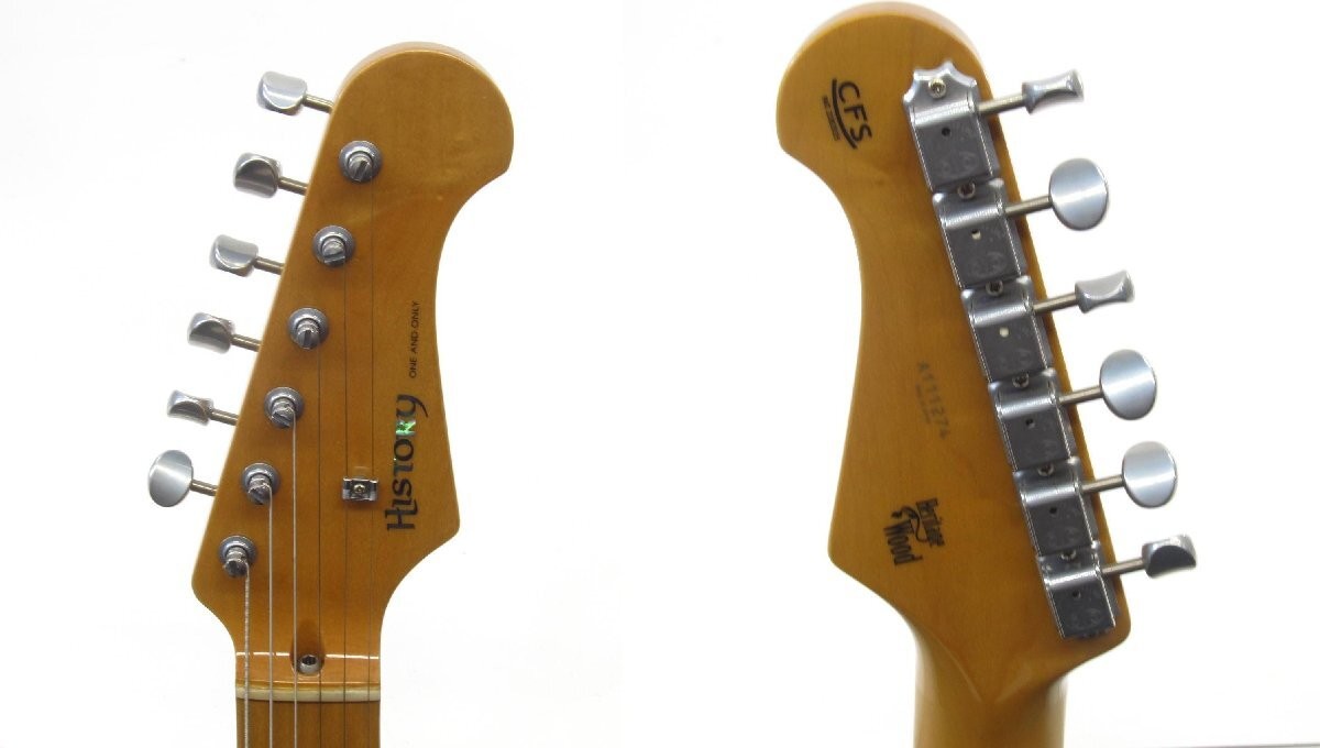 HISTORY GH-SV/M Black Strat Model Electric Guitar #UD2392