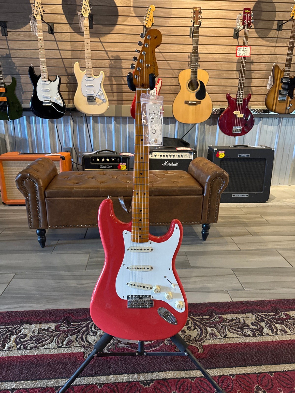 FENDER 1999 50’S CLASSIC SERIES STRATOCASTER CUSTOM FIESTA RED
