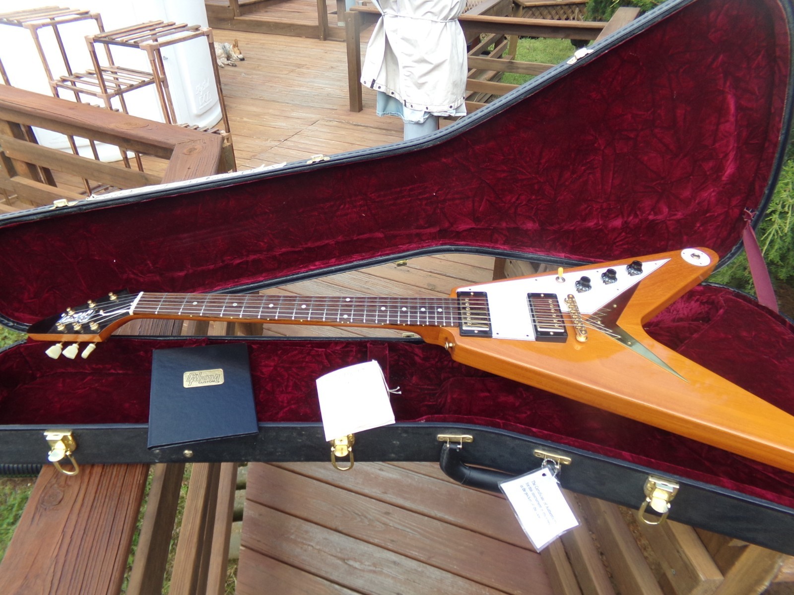 Gibson Historic Custom Shop Reissue Flying V 1959 – Natural finish exceptional