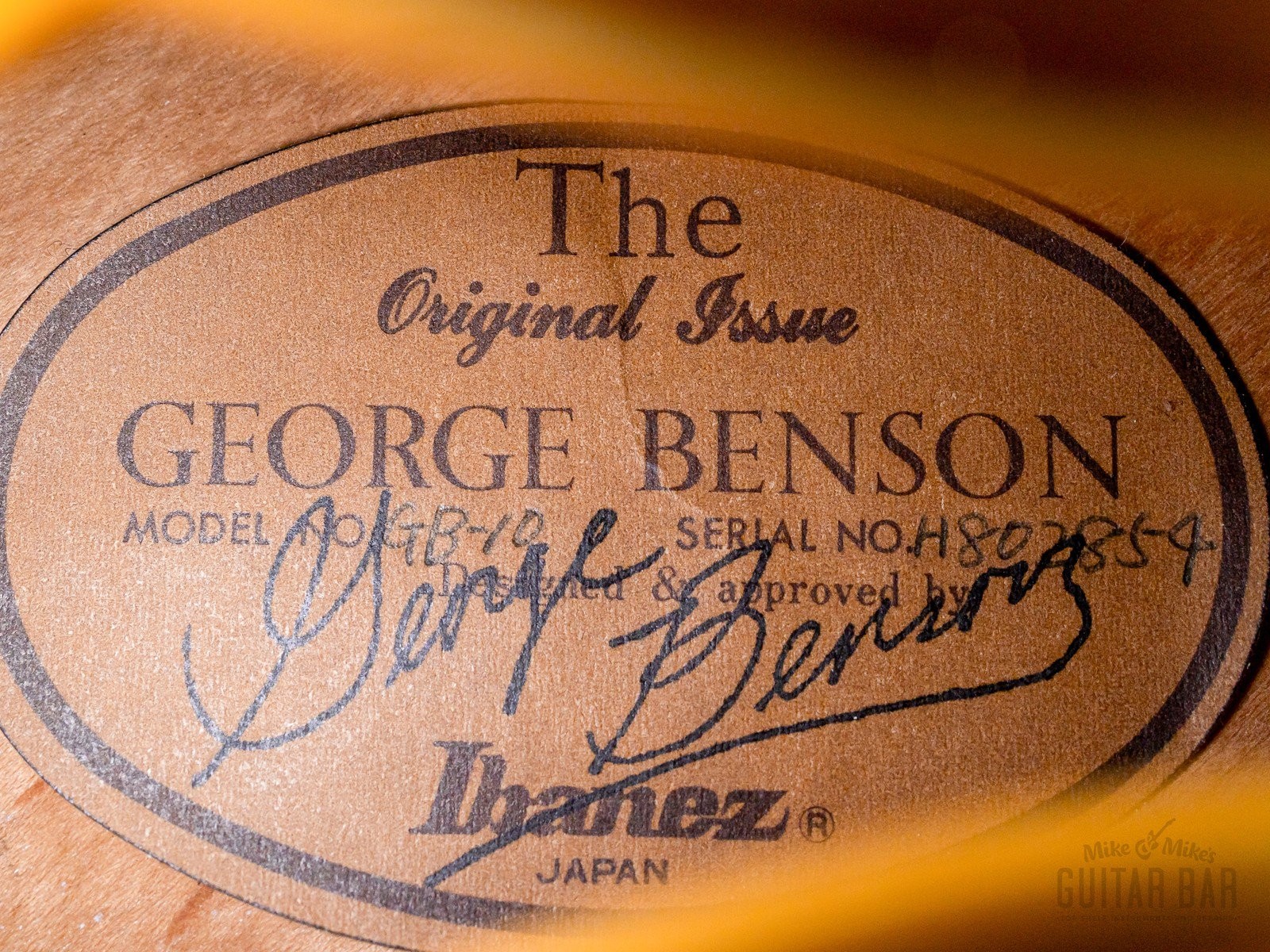 1980 Ibanez George Benson Signature GB10 Archtop Electric Guitar, Japan Fujigen