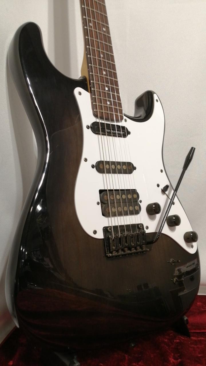 Fernandes FST-75S Black 3.83kg Electric Guitar Used Product Shipping From Japan