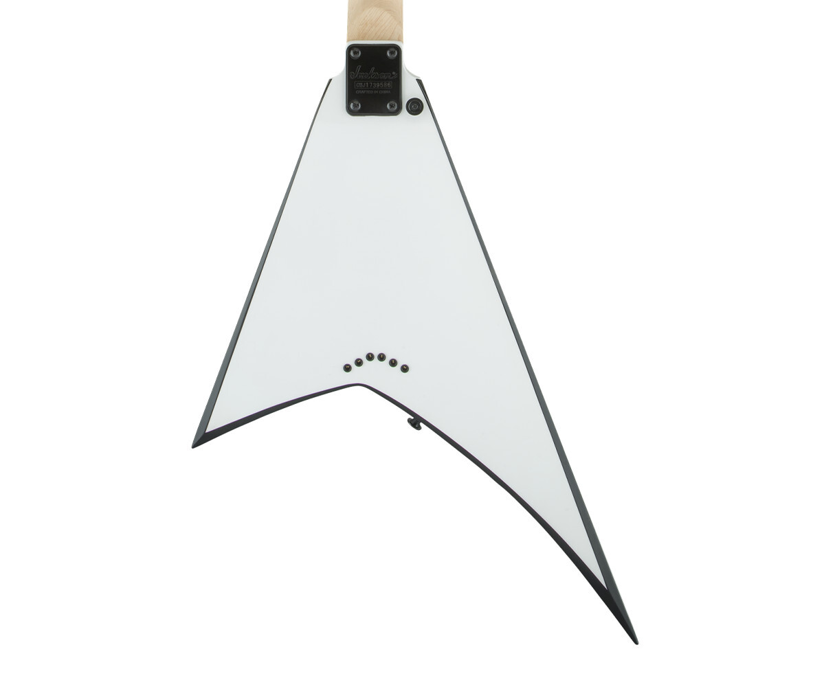 Jackson JS Series JS32T Rhoads Electric Guitar – White w/ Black Bevels