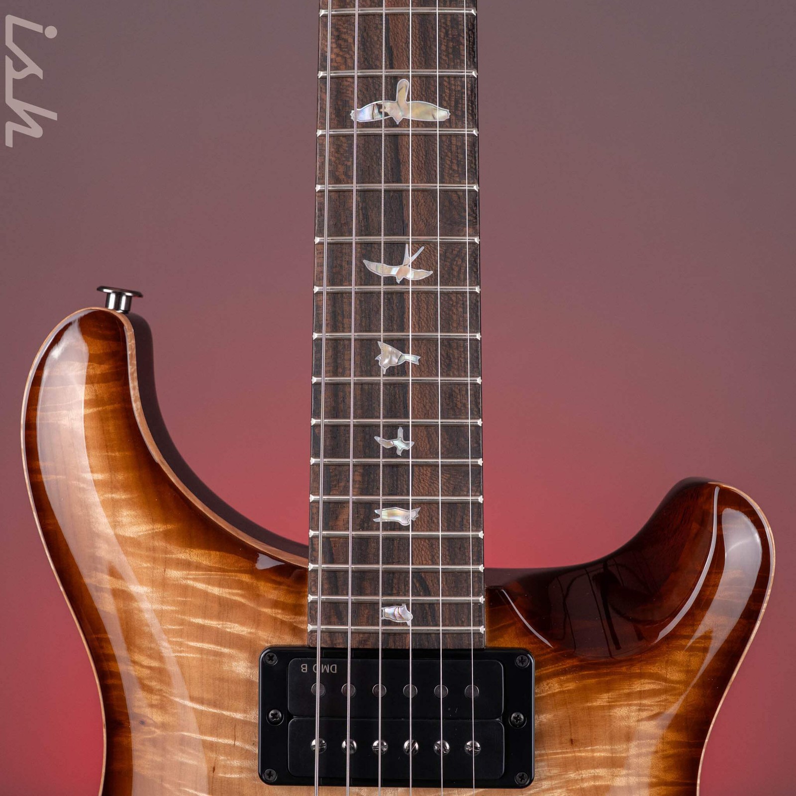 PRS Wood Library Custom 24-08 10-Top DMO Natural Smokeburst