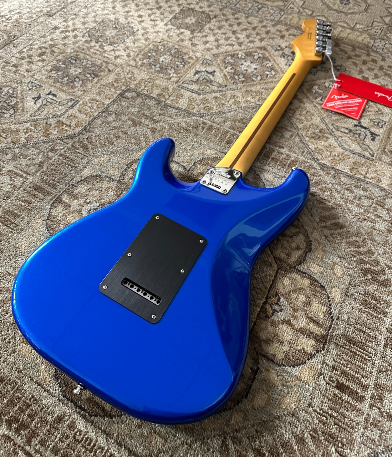 Fender American Ultra II Stratocaster in Noble Blue w/ Hard Case & Free Setup