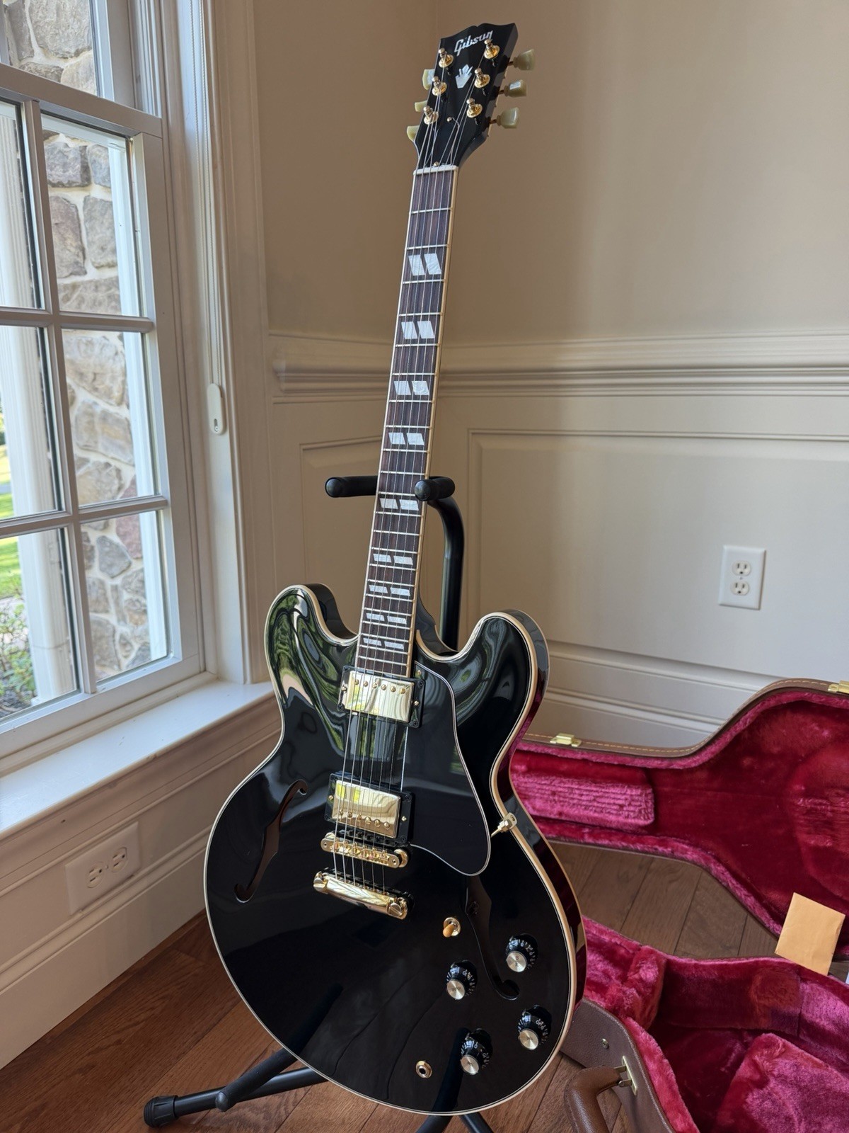 2022 Gibson ES-345 Gloss Limited Edition – Ebony Black
