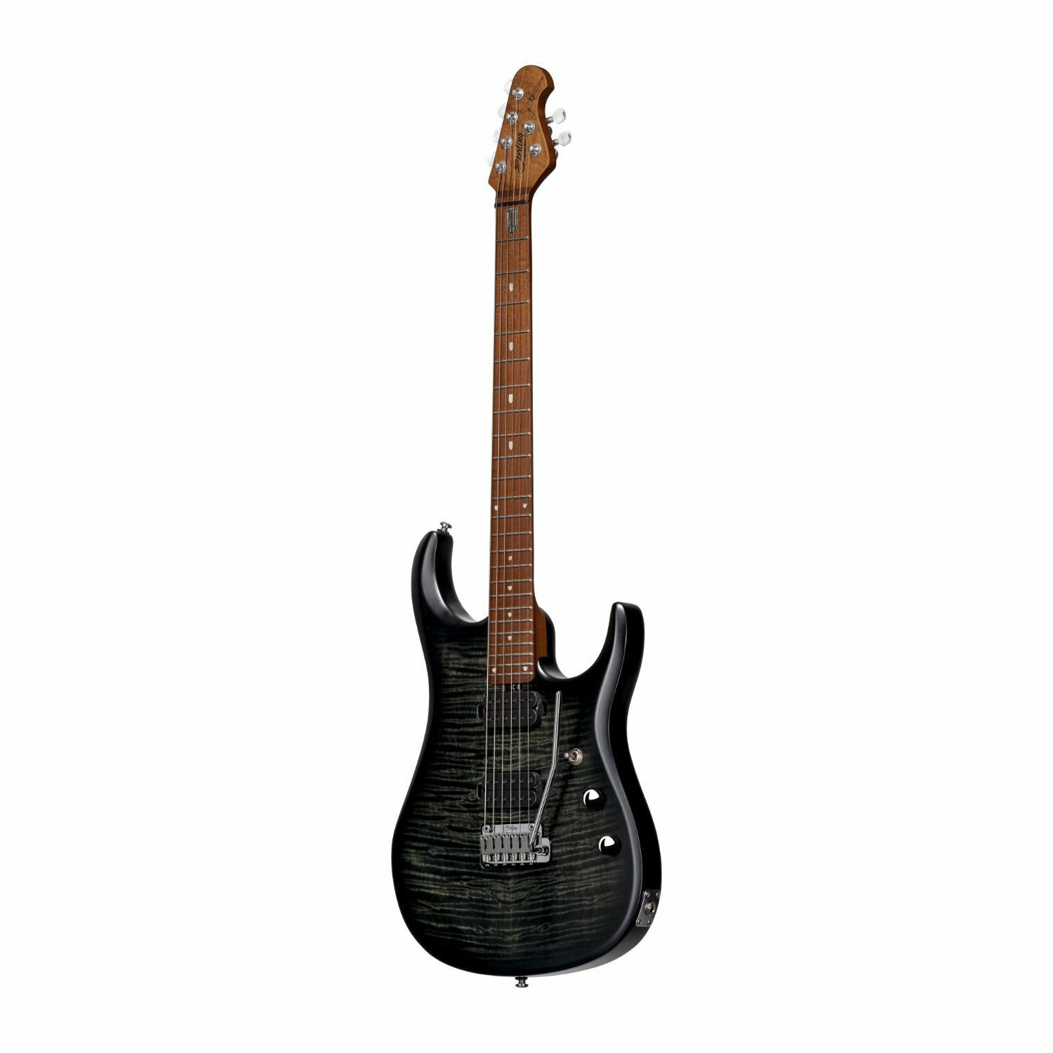 Sterling by Music Man John Petrucci JP150 Flame Maple Top Trans Black Satin