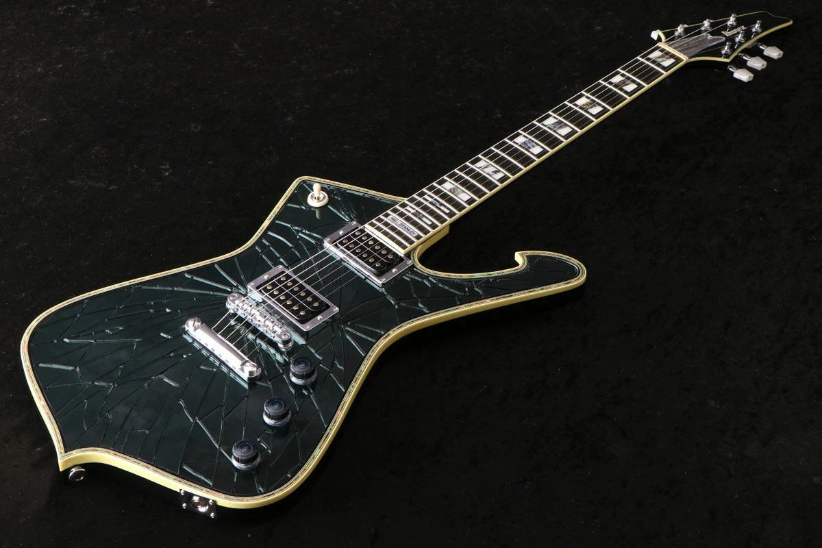 Ibanez Paul Stanley Limited PS3CM Black Cracked Mirror Made In Japan S/N D241404