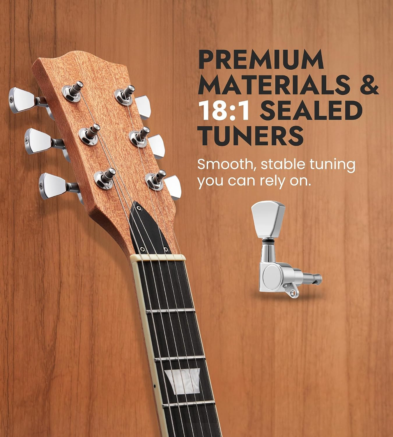 DIY Electric Guitar Kit with Mahogany Body, Purpleheart Fingerboard, Build Your