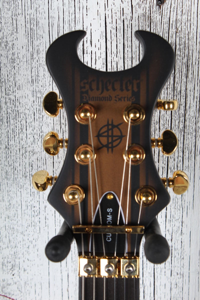 Schecter Synyster Gates Custom-S Electric Guitar Satin Gold Burst Finish