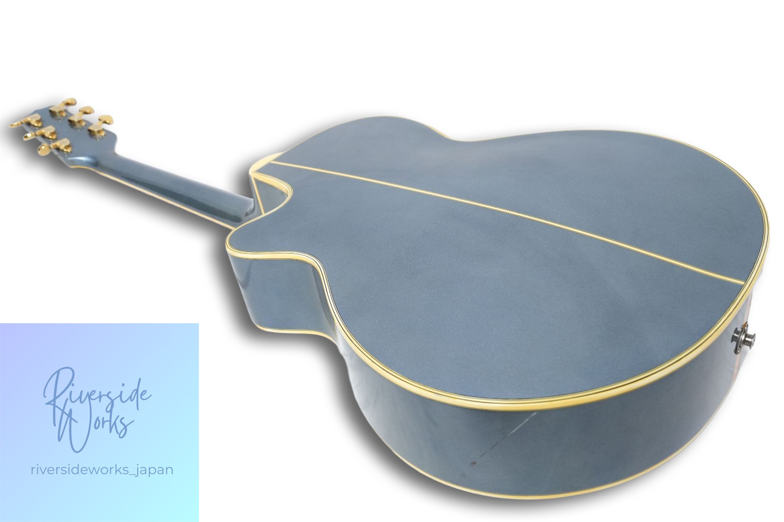 TAKAMINE PT-108 Blue Metallic 80s Japan Electro-Acoustic with Hard Case