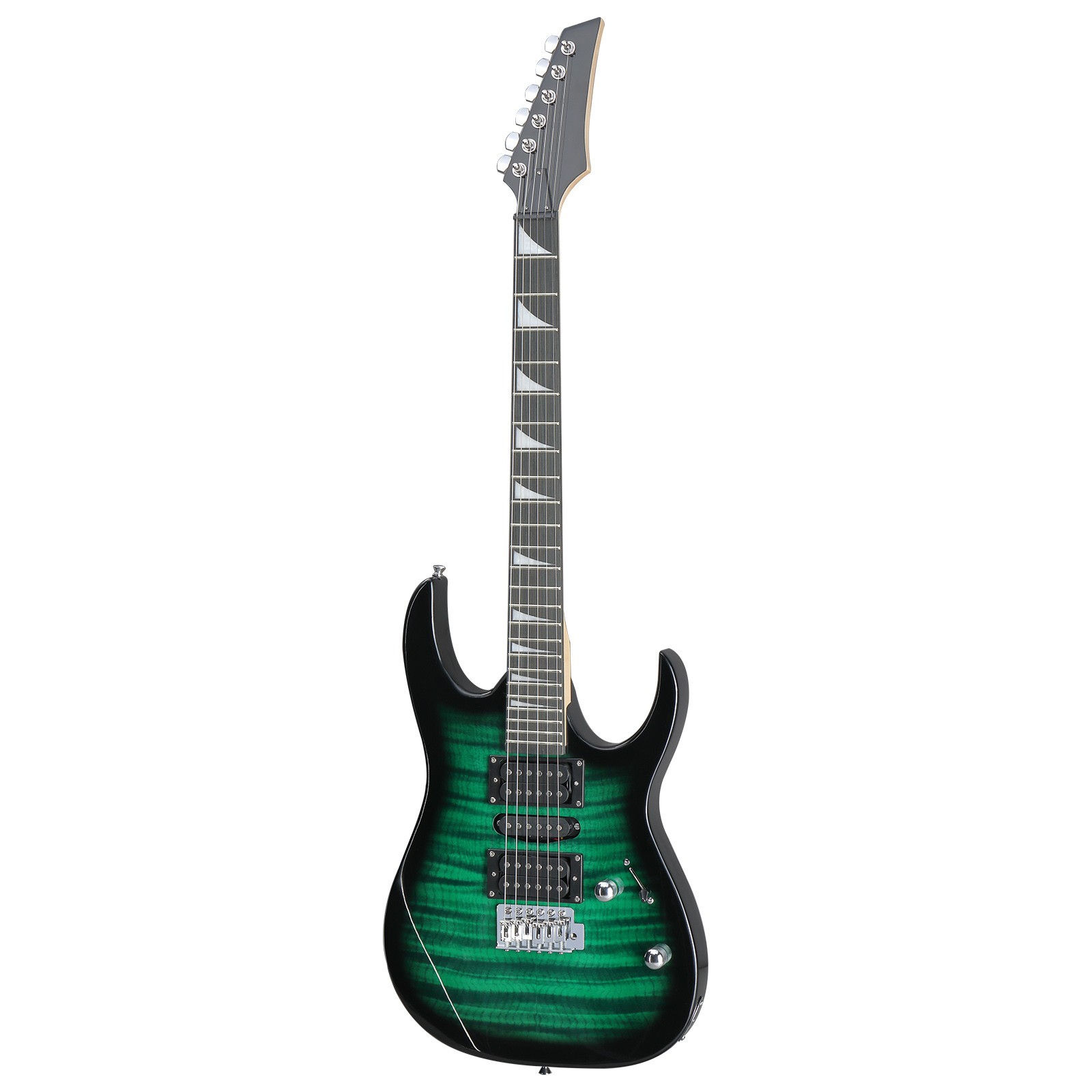 US Green 170 Electric Guitar HSH 6-Strings Basswood w/Bag Strap Tremolo Arm AMP