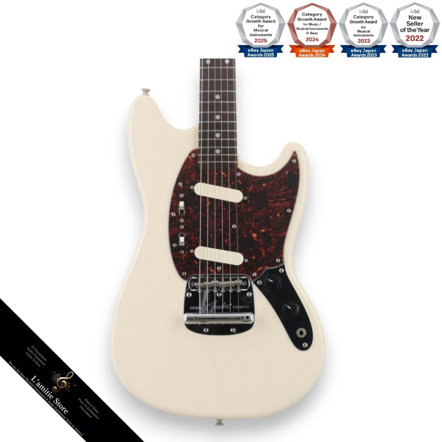 Fender Japan MG6666 VWH Electric Guitar 1966 Reissue Ash Body Maple Neck