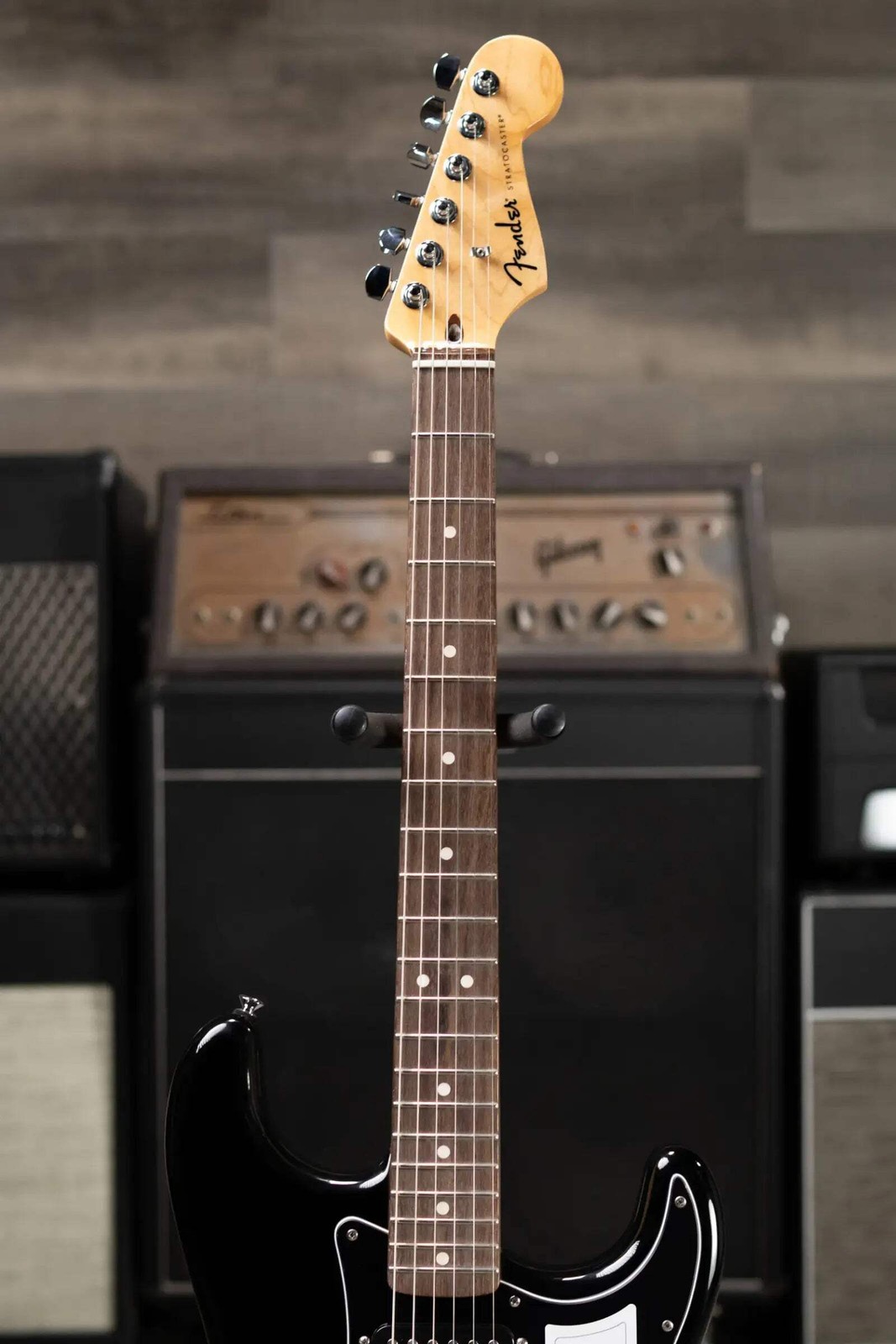 Fender Standard Stratocaster HSS Electric Guitar – Black
