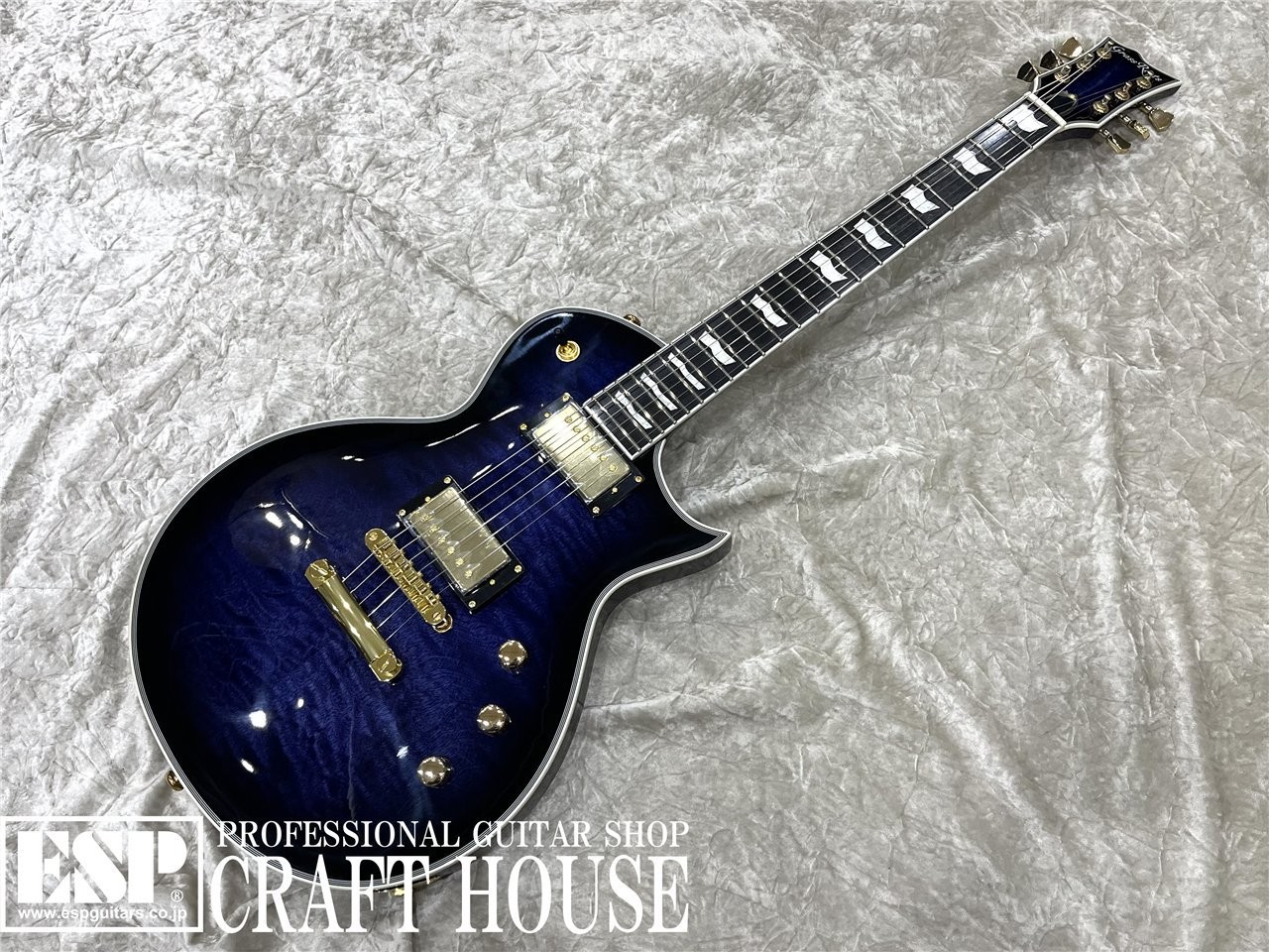 Grass Roots G-EC CTM QM Reindeer Blue Electric Guitar Shipping From Japan