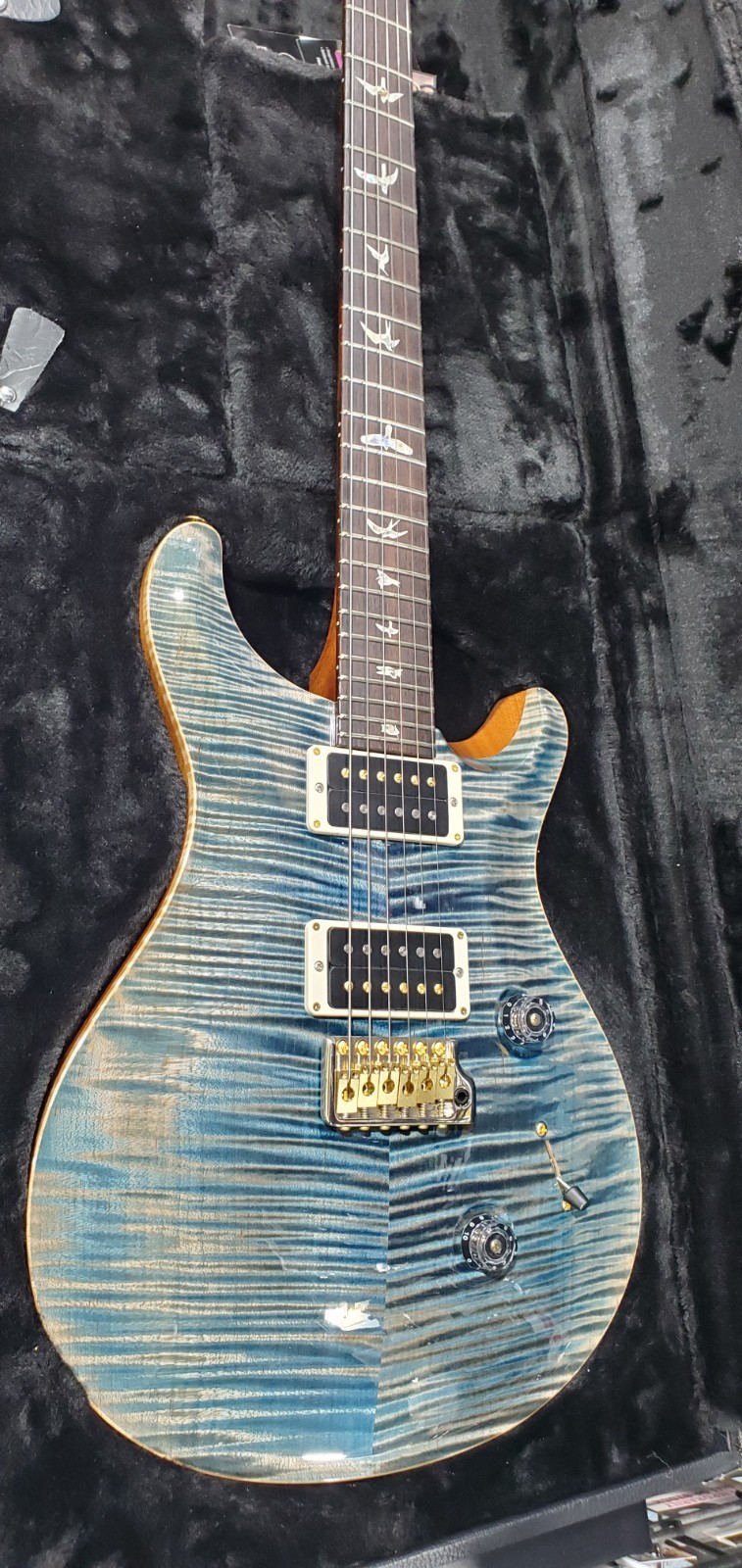 PRS Custom 24 10-Top, Carroll Blue, Free Ship, Hardcase, 980