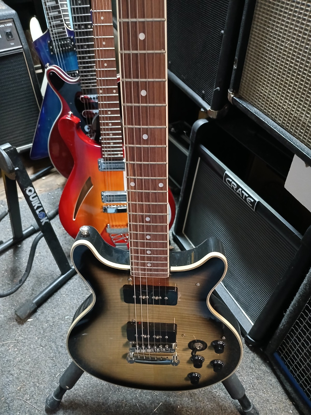 NEW Firefly DOUBLE CUTAWAY-THINK LES PAUL SPECIAL-P-90s BURST-out of production