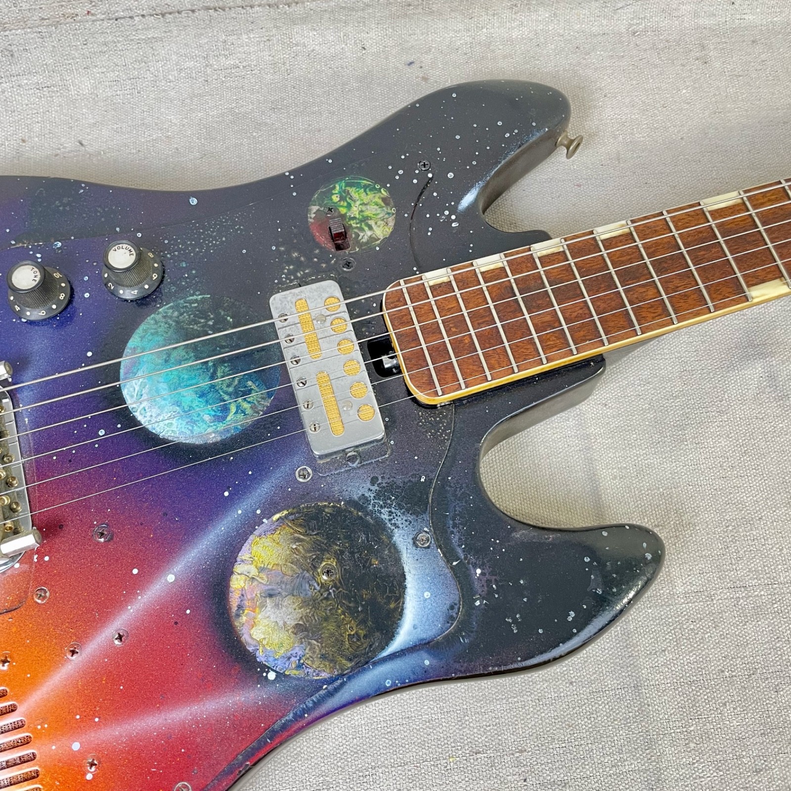 Teisco TRE-100 1965 Space & Planets MIJ Built in Amp TRG-1 Gold Foil