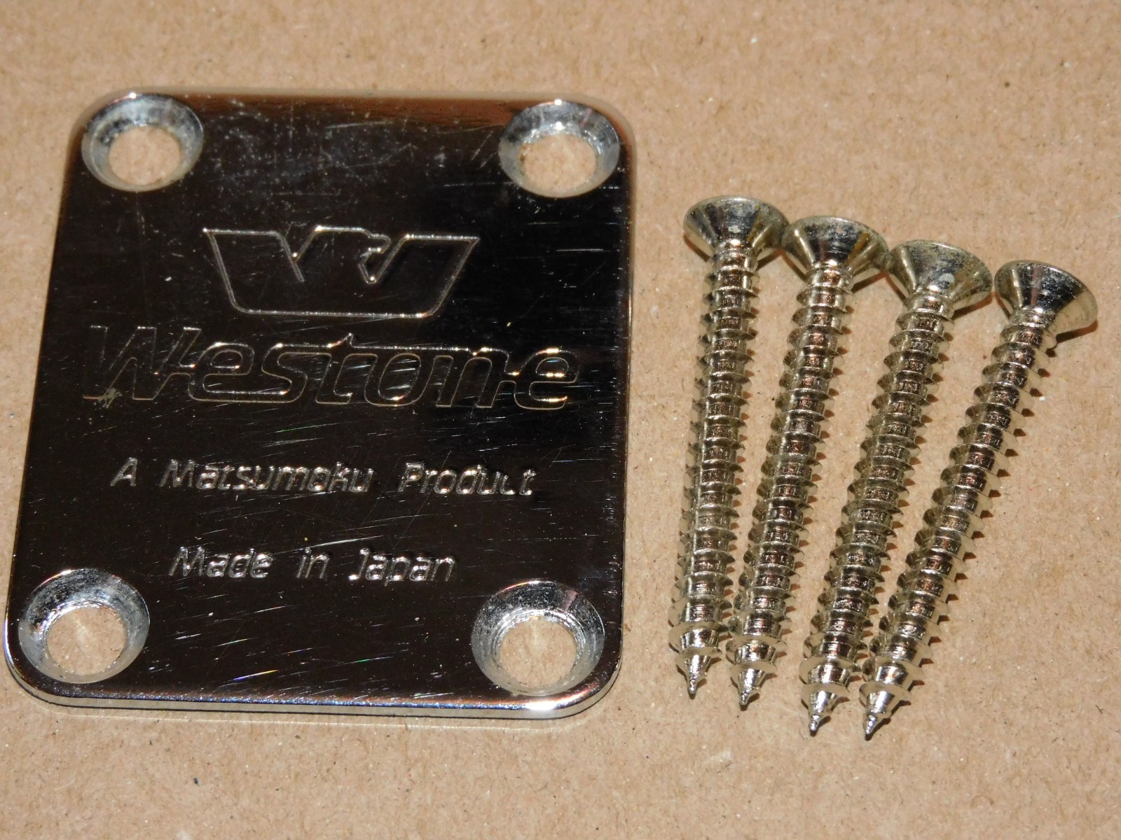 Vintage Westone Spectrum SX Guitar Neckplate Matsumoku Japan Parts Project